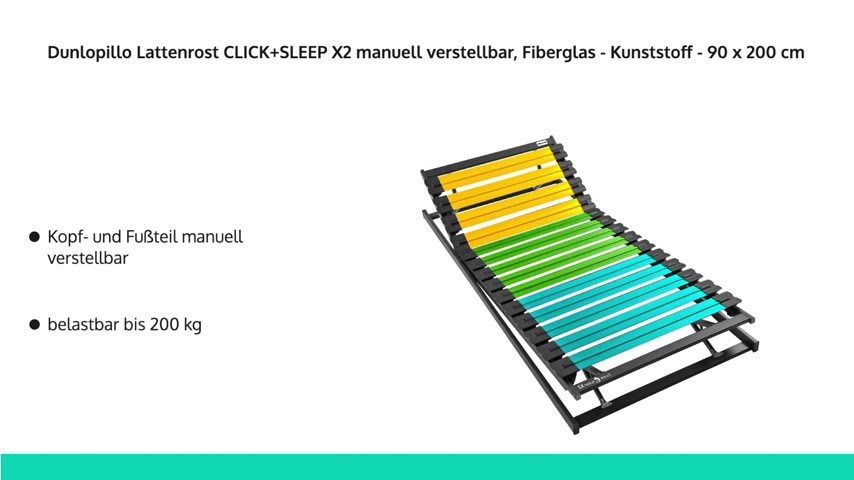 Lattenrost CLICK+SLEEP X2, manuell verstellbar | Lattenroste bei Möbel Jack