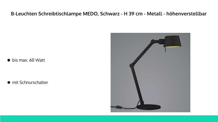 Schreibtischlampe MEDO | Schreibtischlampen bei Möbel Jack